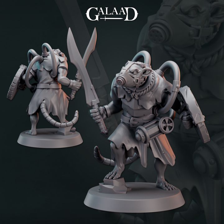 Ratfolk Warband – Warriors, Toxic Mutants & Mad Scientist