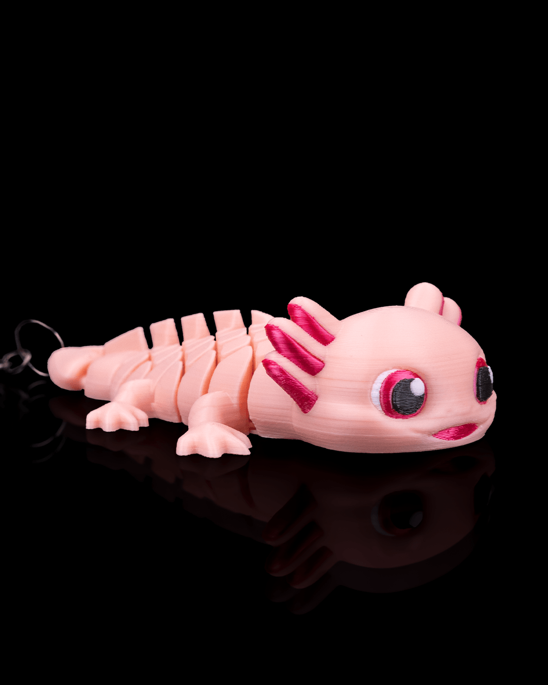 Ashley the Axolotl – Flexible Mesh Keychain