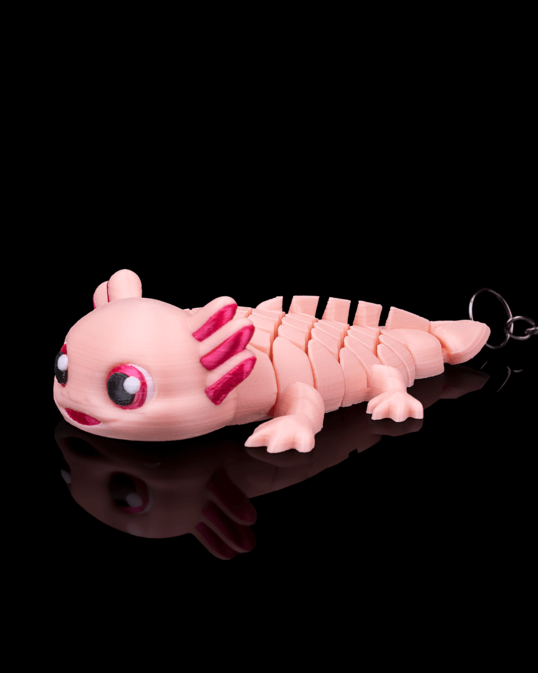 Ashley the Axolotl – Flexible Mesh Keychain