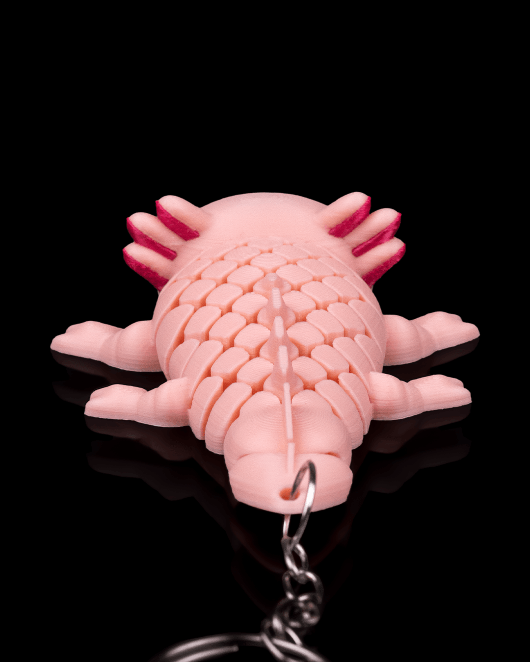 Ashley the Axolotl – Flexible Mesh Keychain