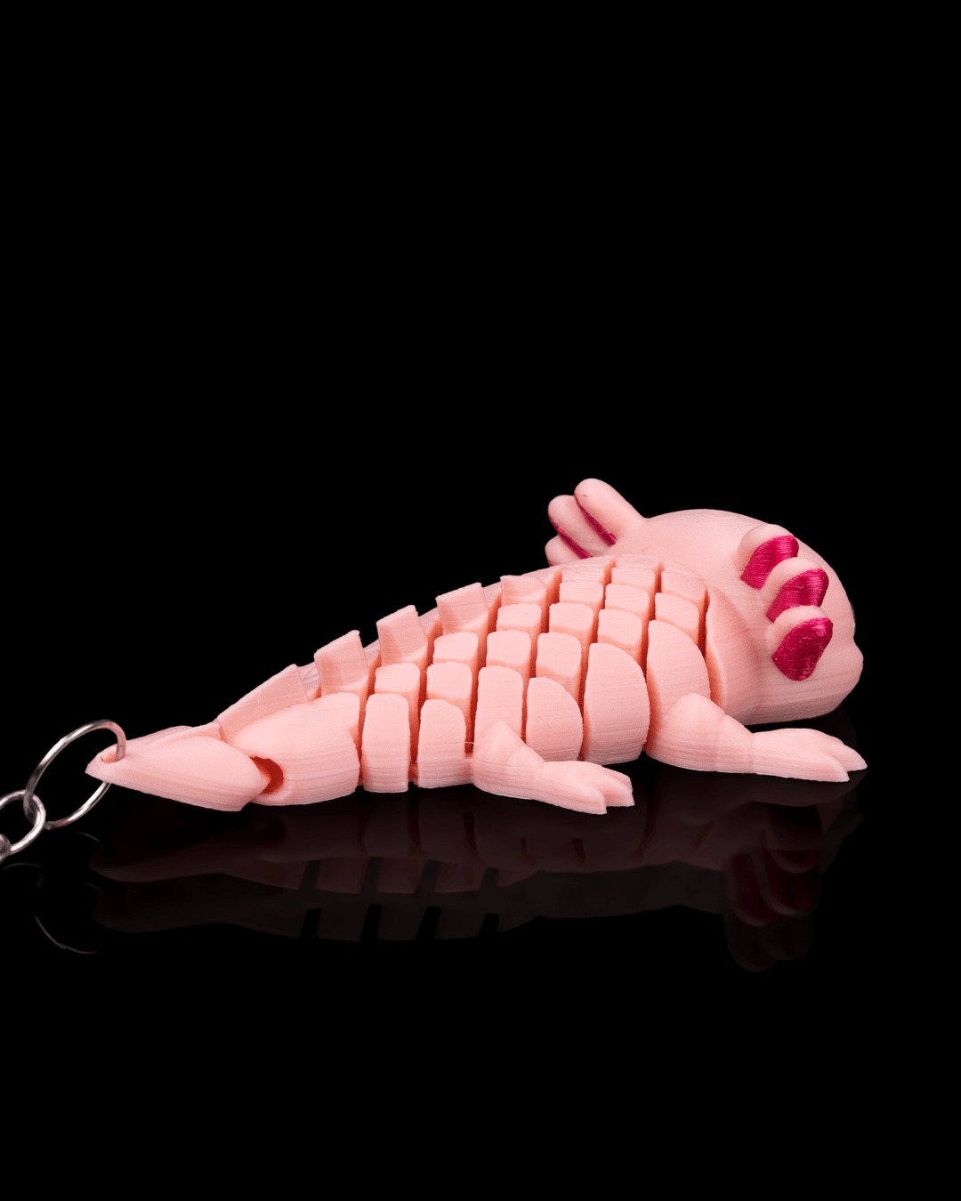 Ashley the Axolotl – Flexible Mesh Keychain