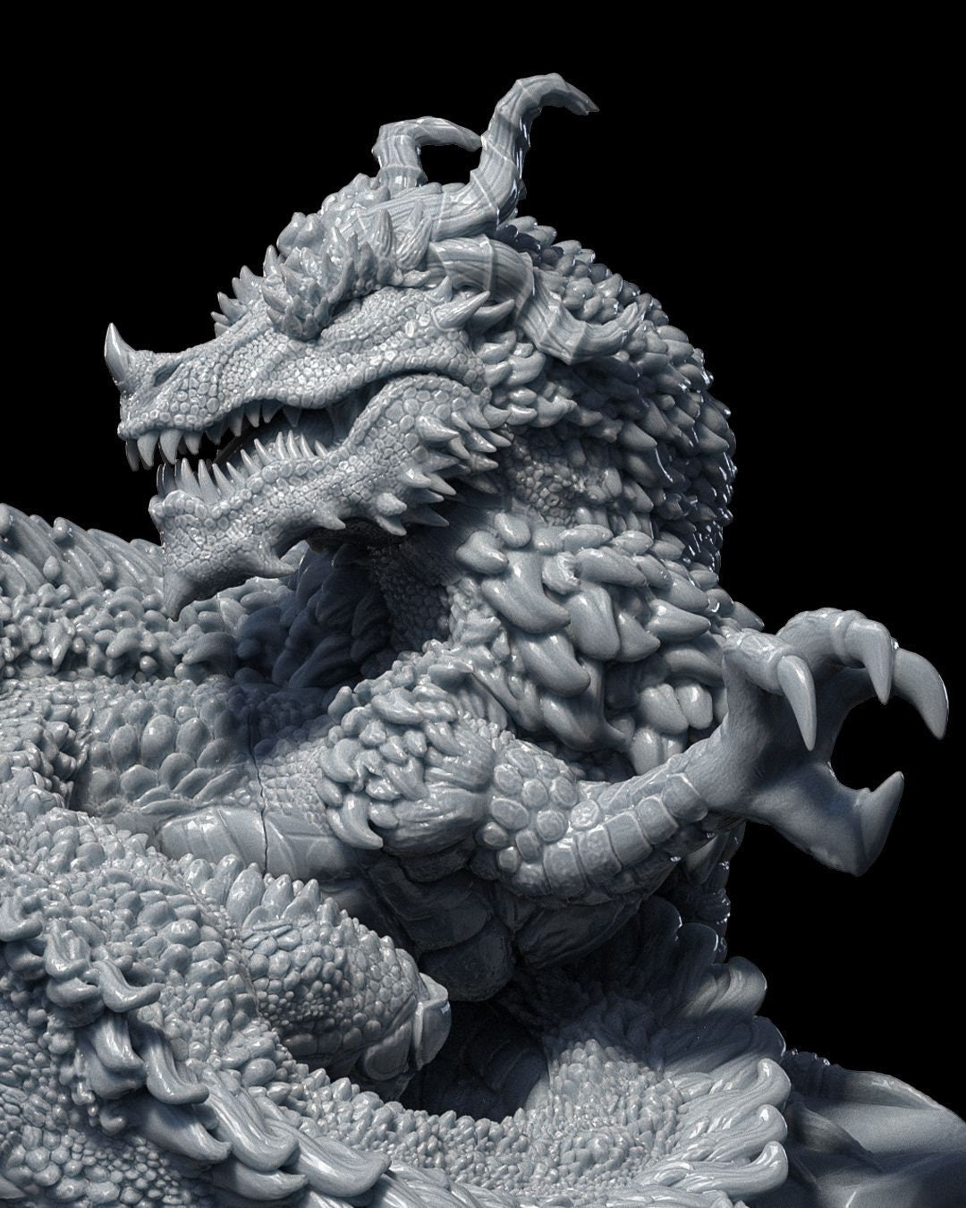 Oriental Dragon - Monster| UNPAINTED | Tabletop Scale | TTRPG D&D Miniature | DnD