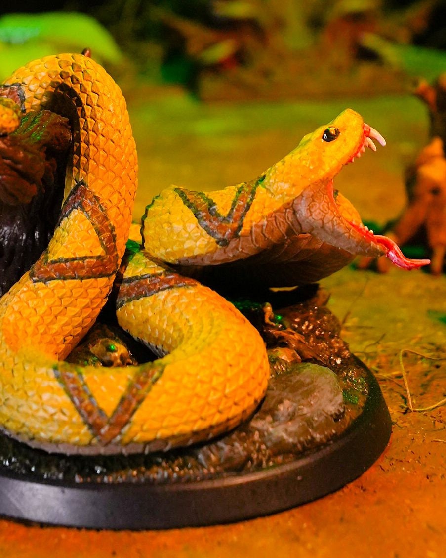 Giant Snake | UNPAINTED | Tabletop Scale | TTRPG D&D Miniature | DnD
