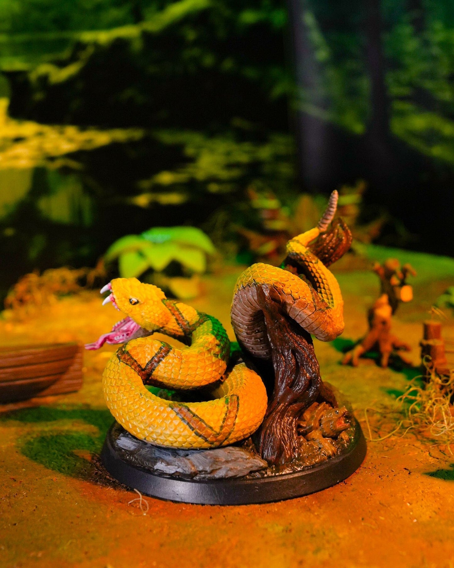 Giant Snake | UNPAINTED | Tabletop Scale | TTRPG D&D Miniature | DnD