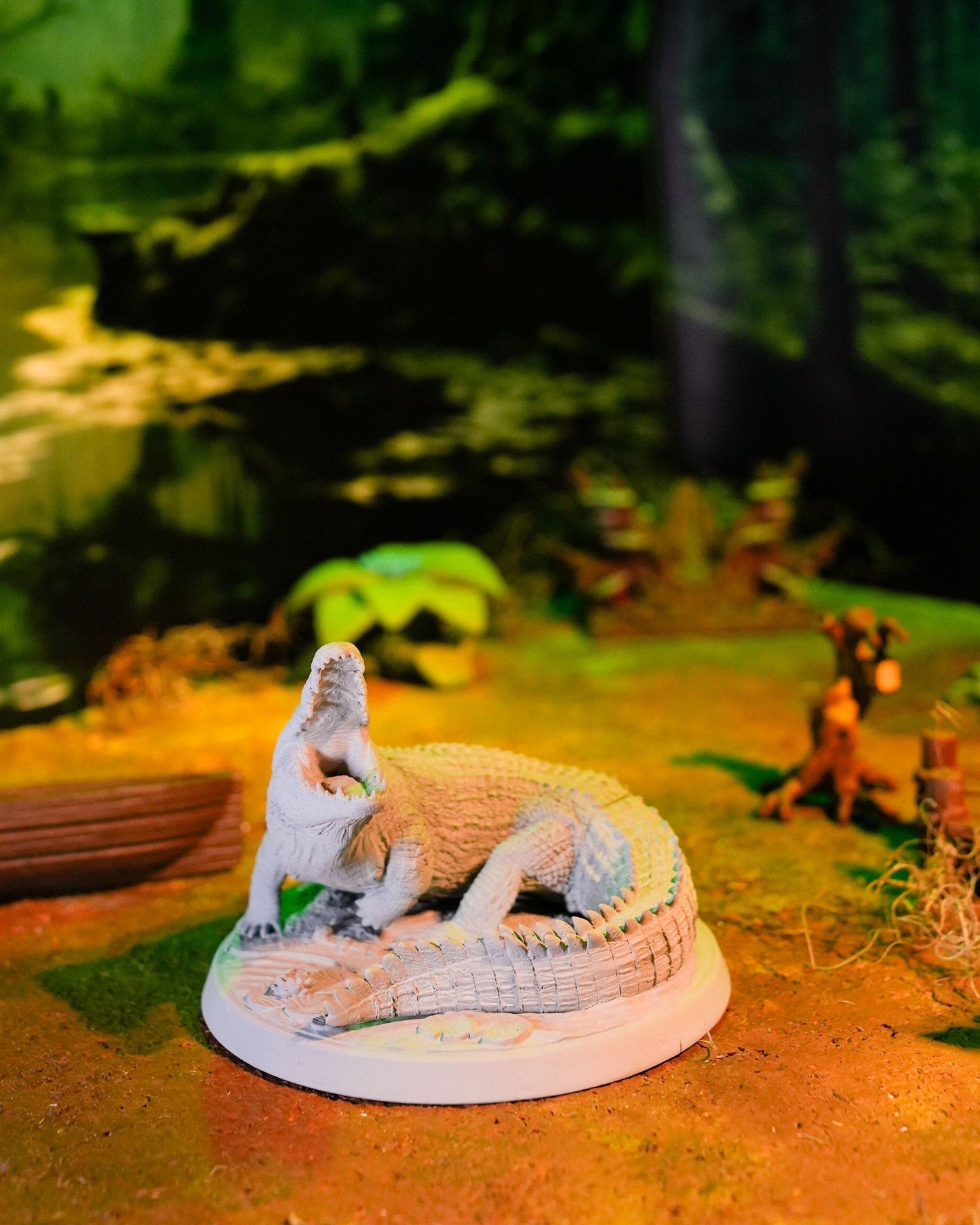 Swamp Crocodile | UNPAINTED | Tabletop Scale | TTRPG D&D Miniature | DnD