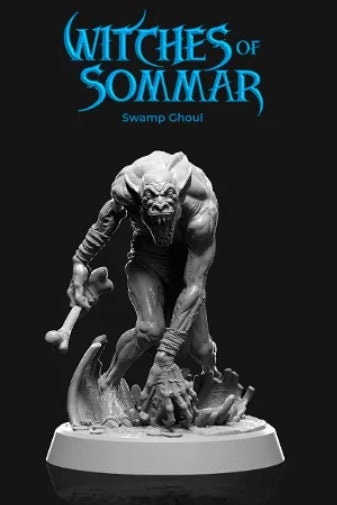 Swap Ghoul | UNPAINTED | Tabletop Scale | TTRPG D&D Miniature | DnD