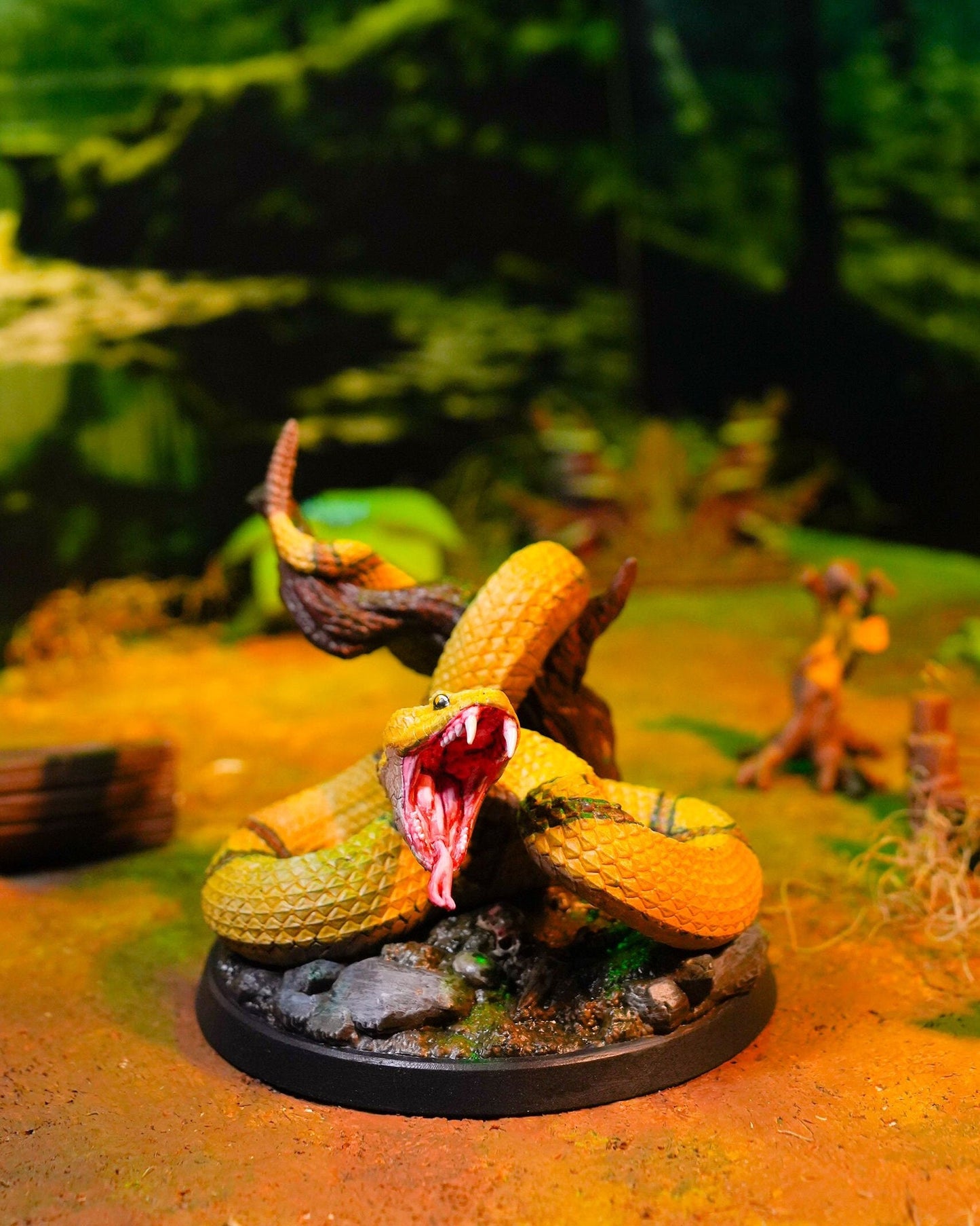 Giant Snake | UNPAINTED | Tabletop Scale | TTRPG D&D Miniature | DnD
