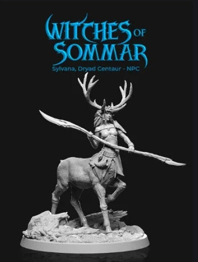 Sylvana, Dryad Centaur | UNPAINTED | Tabletop Scale | TTRPG D&D Miniature | DnD