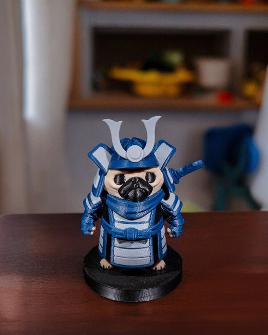 Adorable Samurai Pug