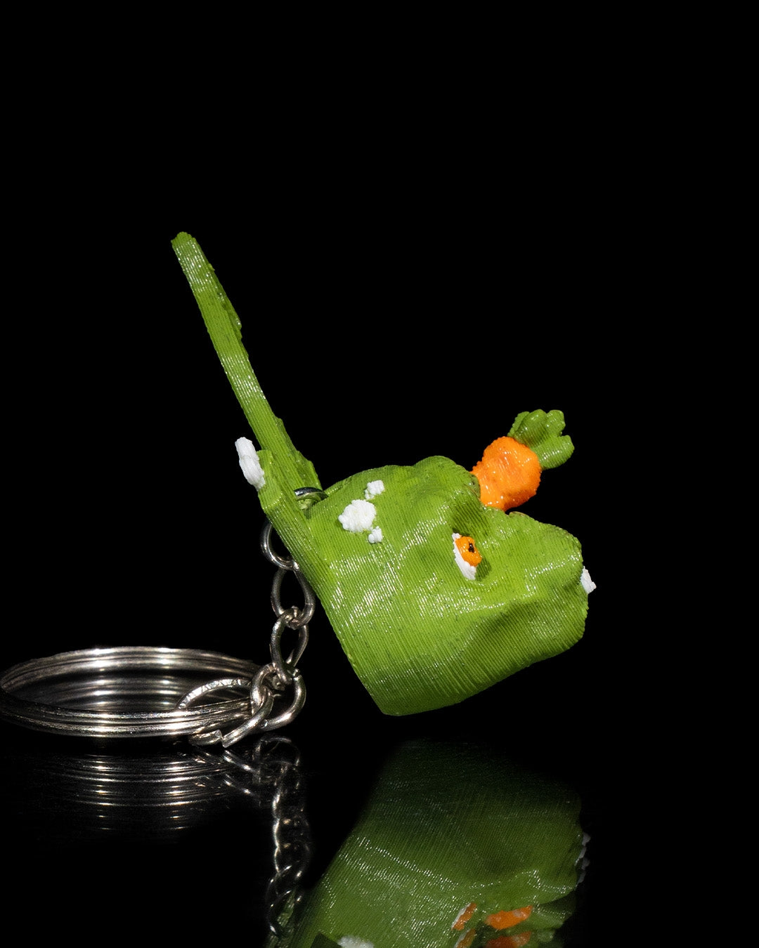 Zombie Bunny Head Keychain