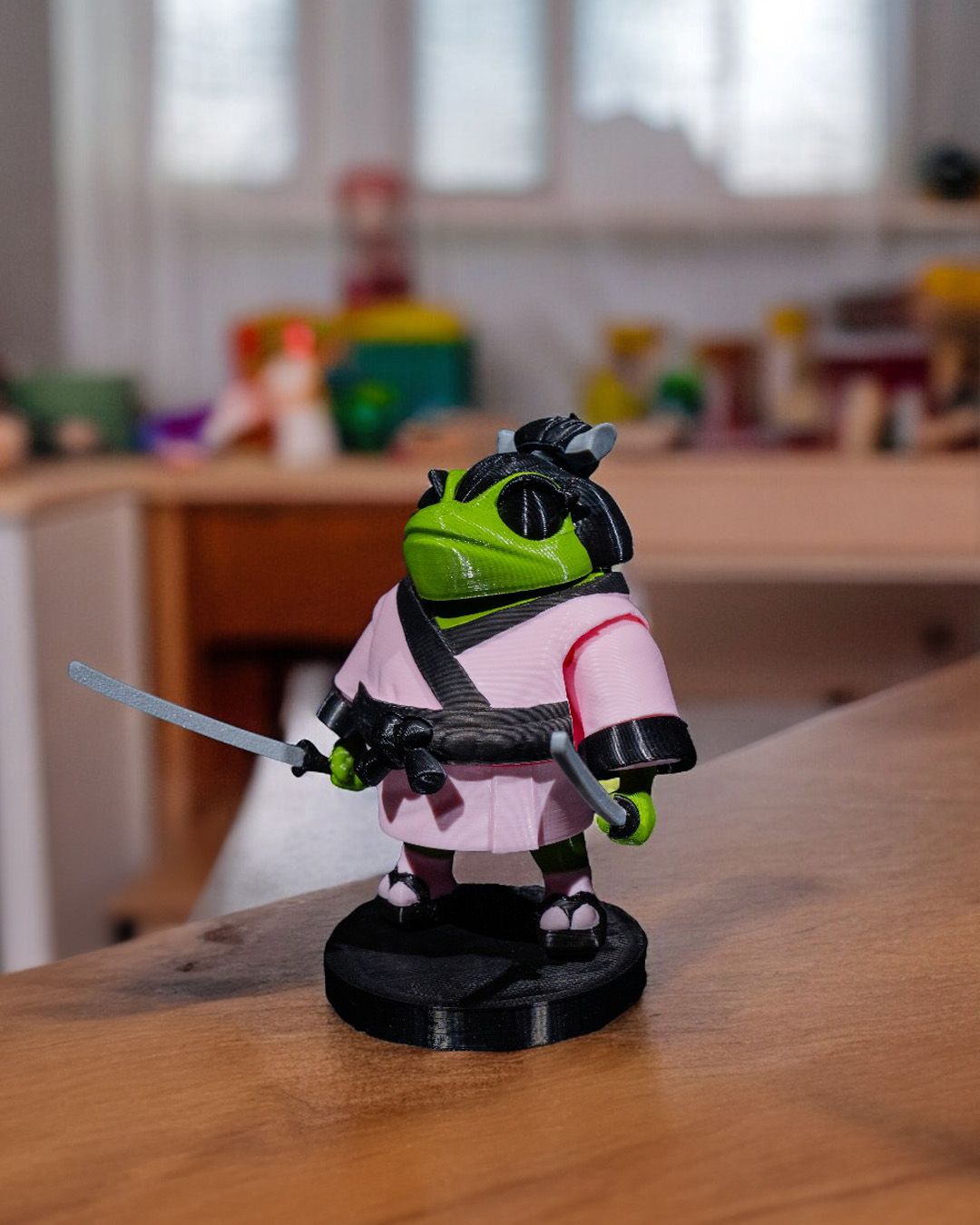 Fearless Samurai Frog