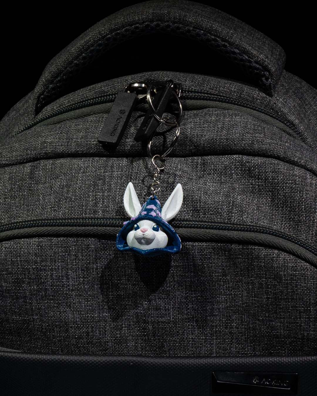 Wizard Bunny Head Keychain