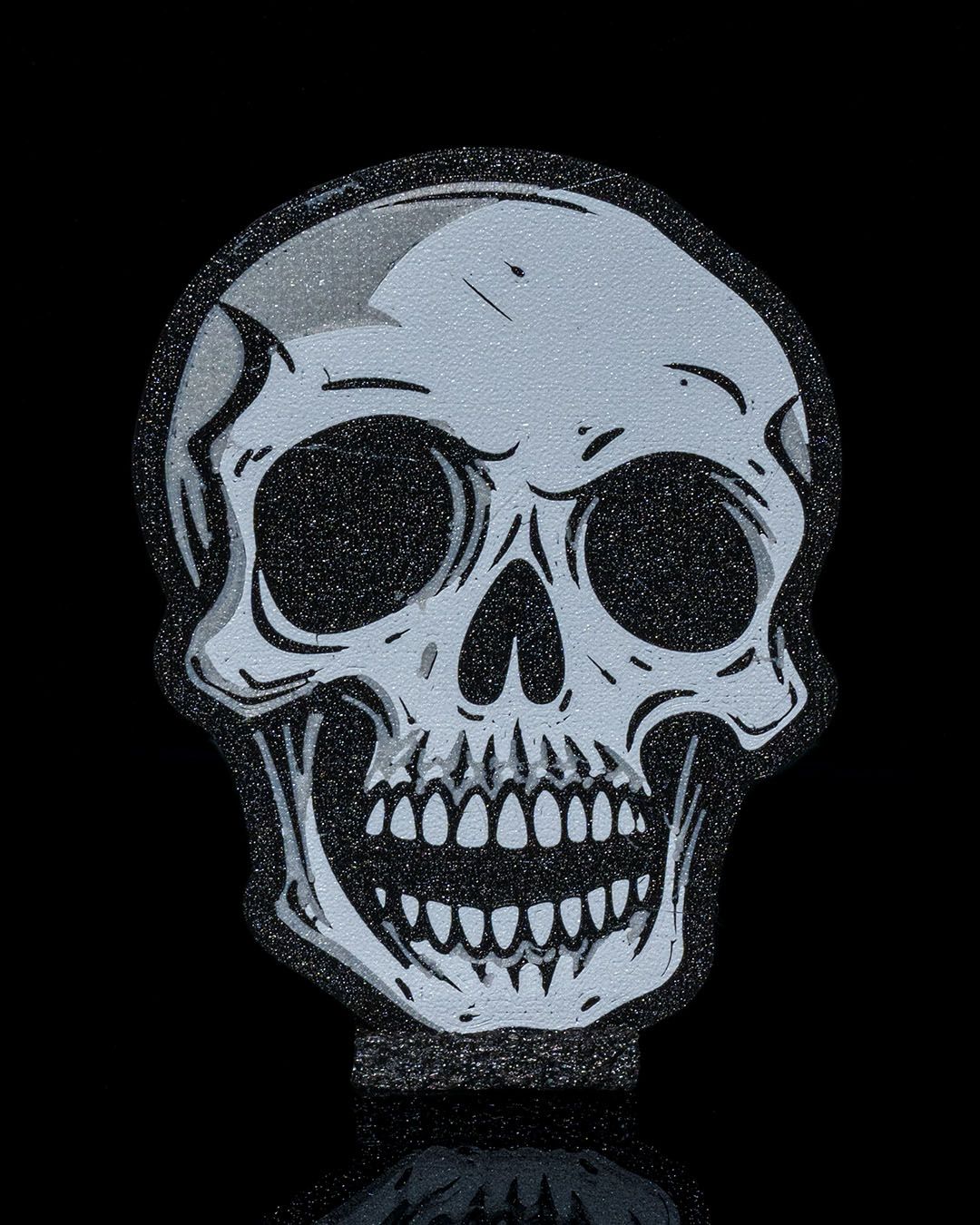 6 Skull-Shaped Drink Coasters