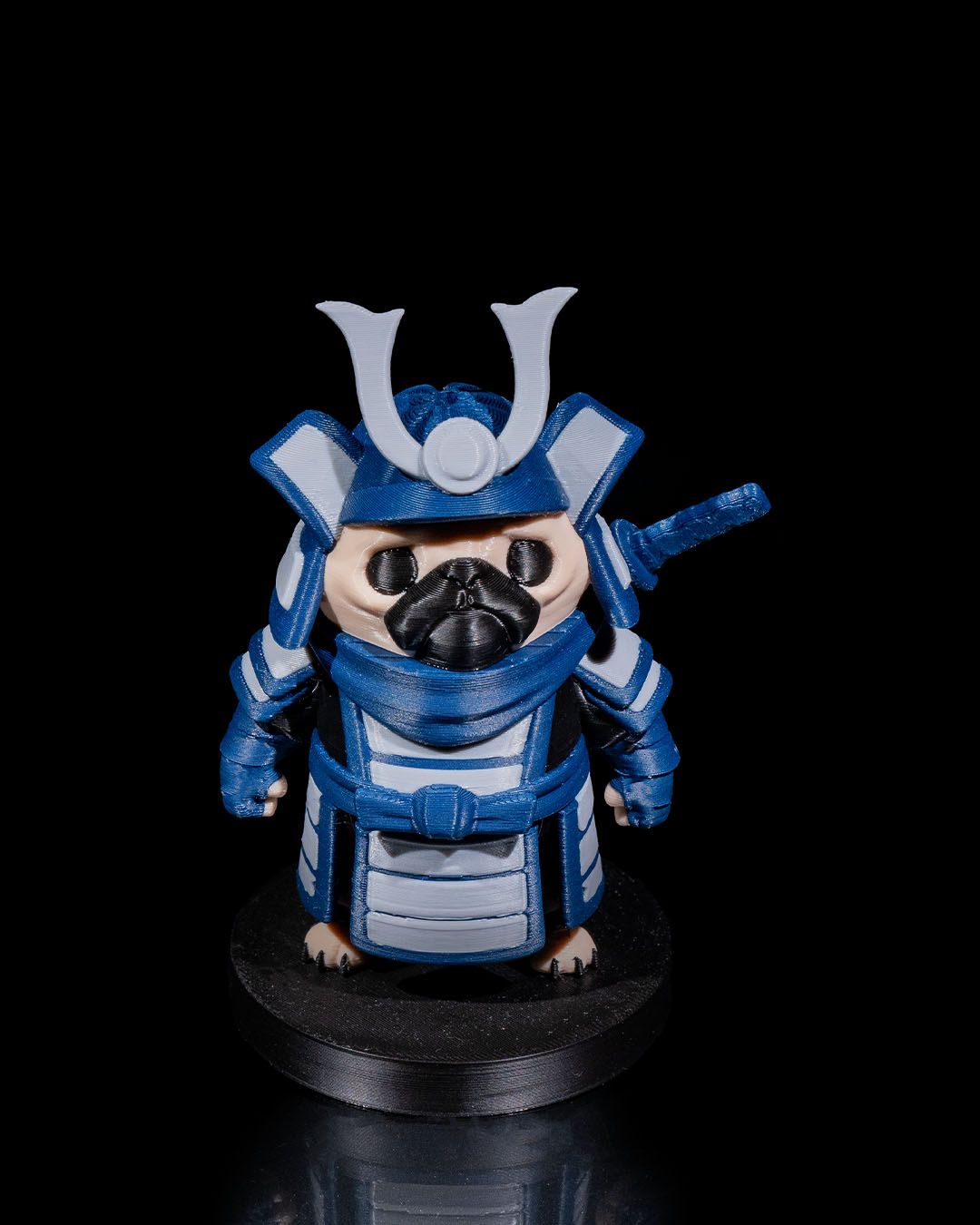 Adorable Samurai Pug