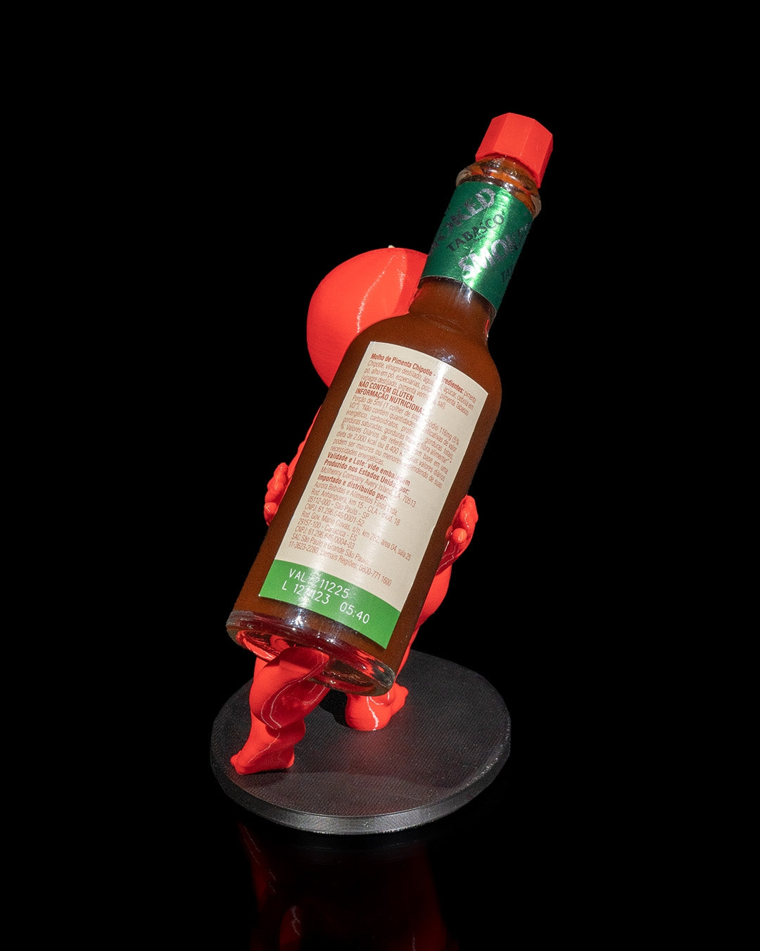 Mischievous Devil Baby Tabasco Sauce Bottle Holder