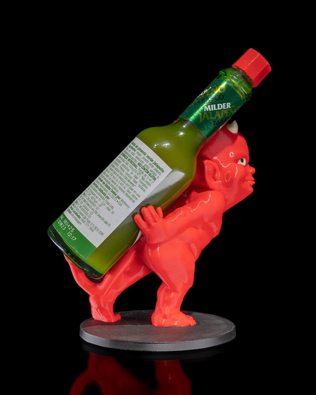 Mischievous Devil Baby Tabasco Sauce Bottle Holder