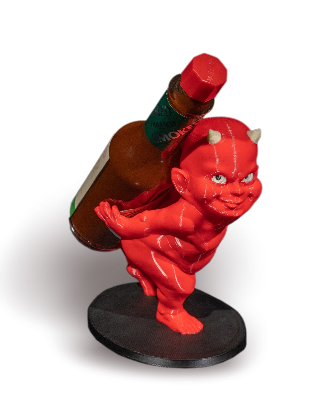 Mischievous Devil Baby Tabasco Sauce Bottle Holder