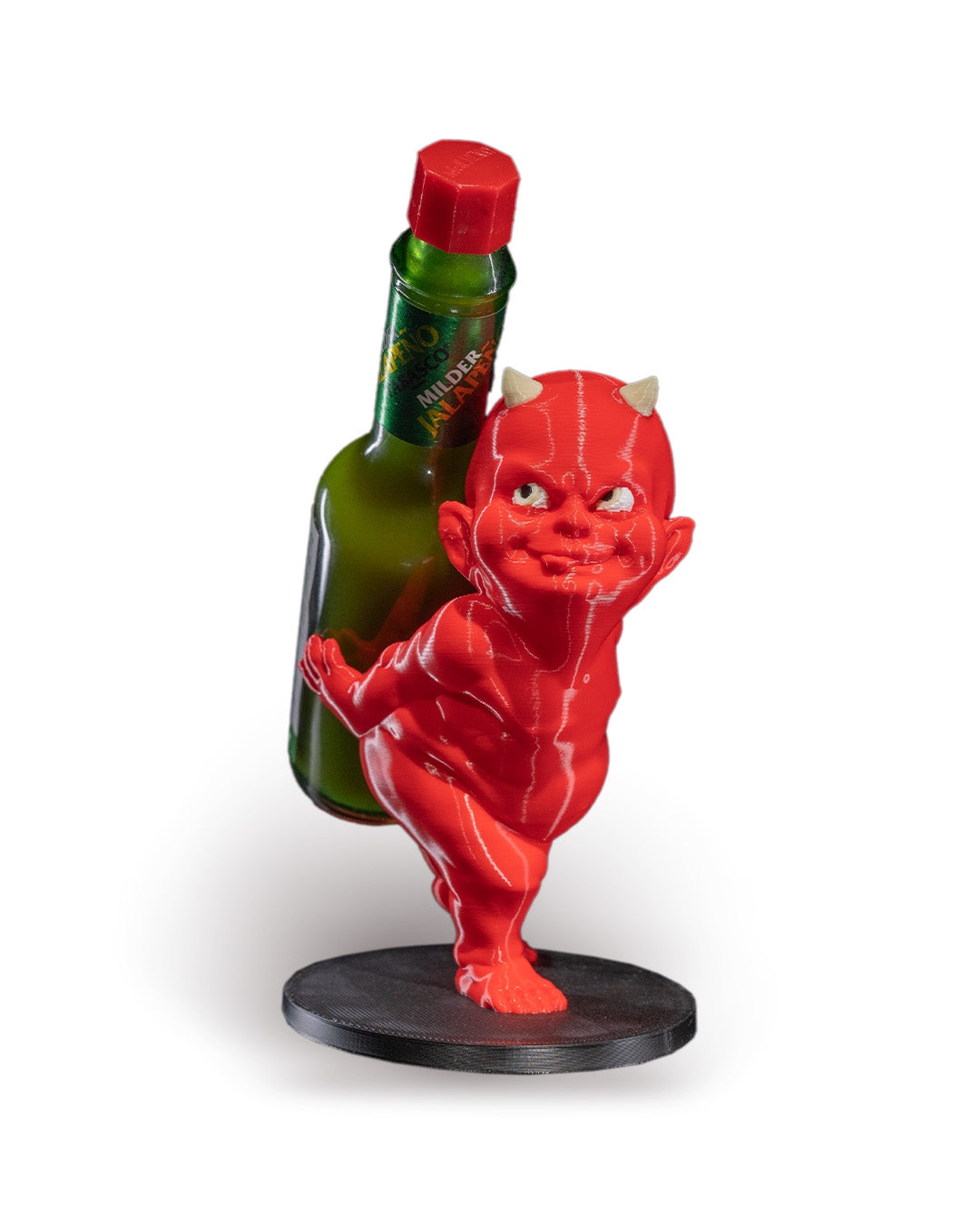 Mischievous Devil Baby Tabasco Sauce Bottle Holder