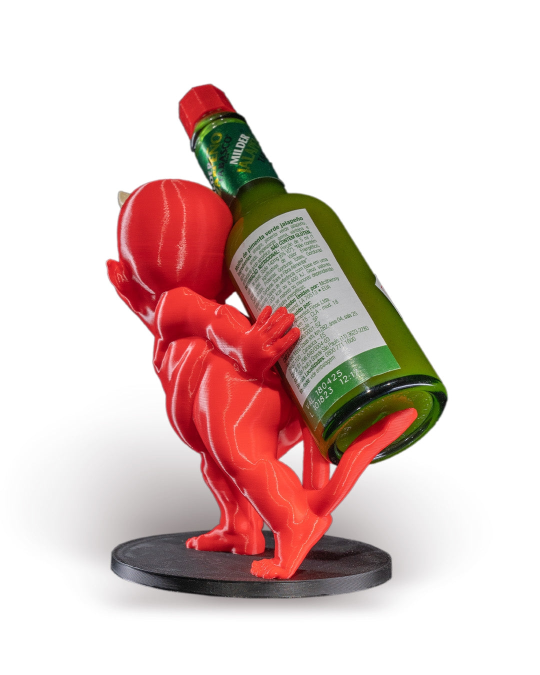 Mischievous Devil Baby Tabasco Sauce Bottle Holder