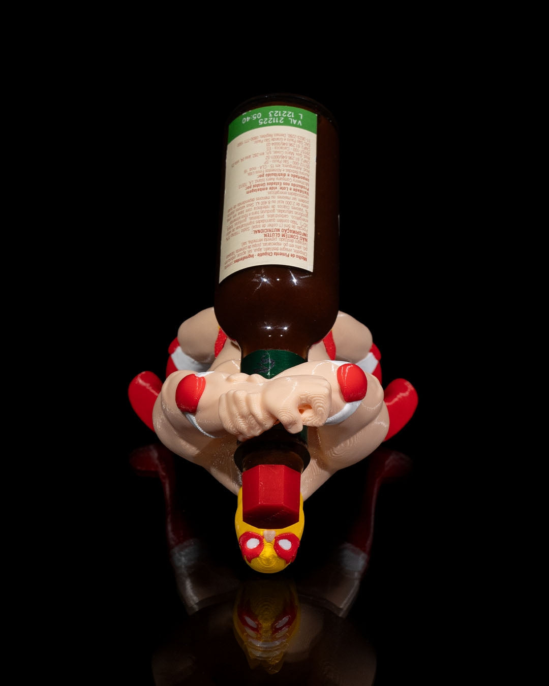 Mexican Wrestler Tabasco Sauce Bottle Holder