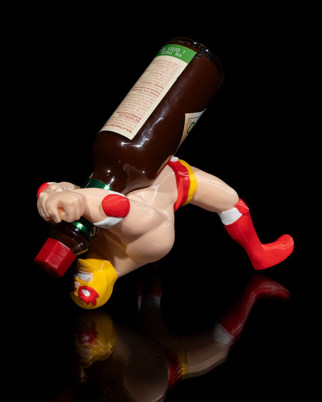 Mexican Wrestler Tabasco Sauce Bottle Holder