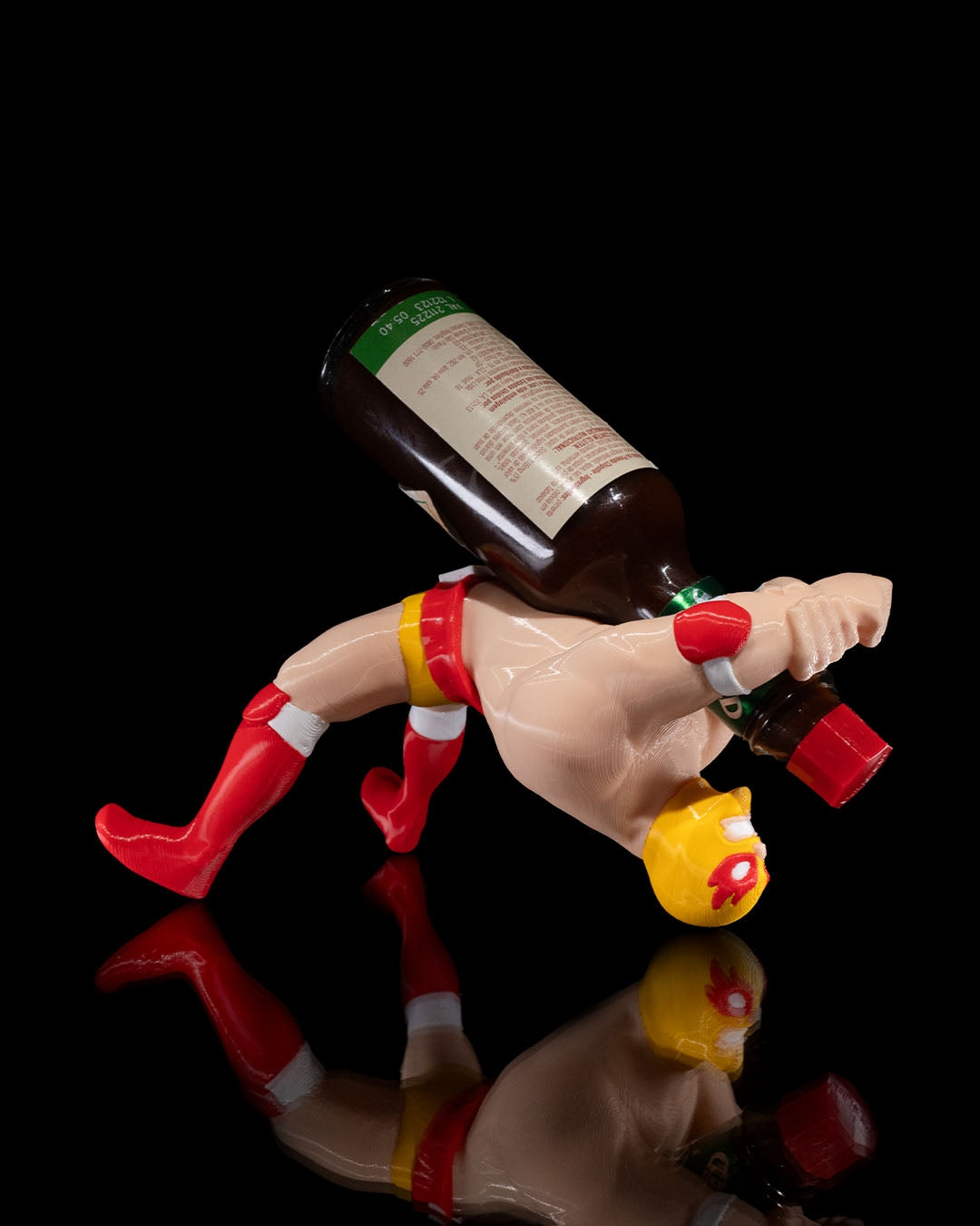 Mexican Wrestler Tabasco Sauce Bottle Holder