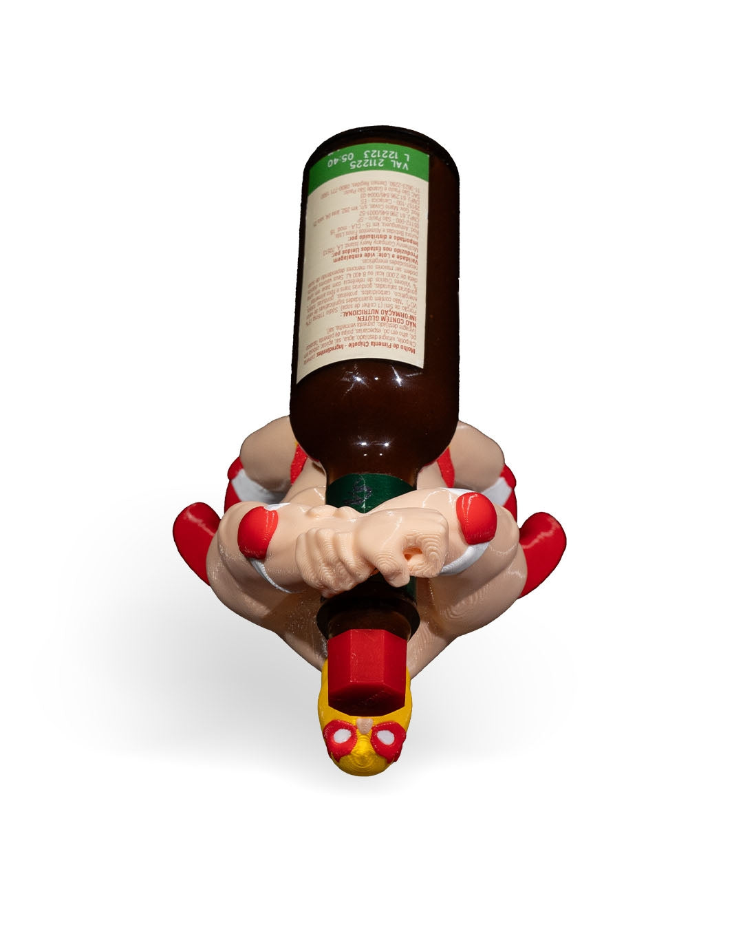 Mexican Wrestler Tabasco Sauce Bottle Holder