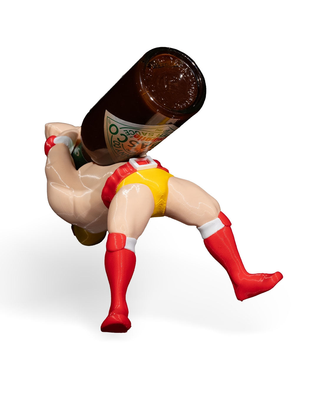 Mexican Wrestler Tabasco Sauce Bottle Holder