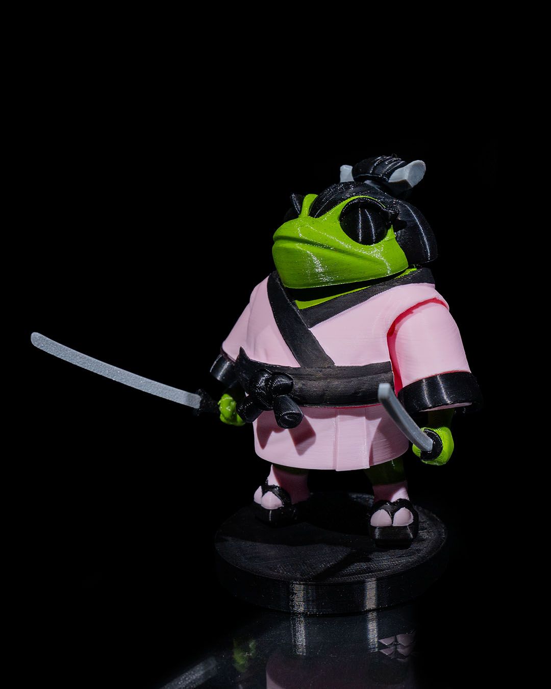 Fearless Samurai Frog