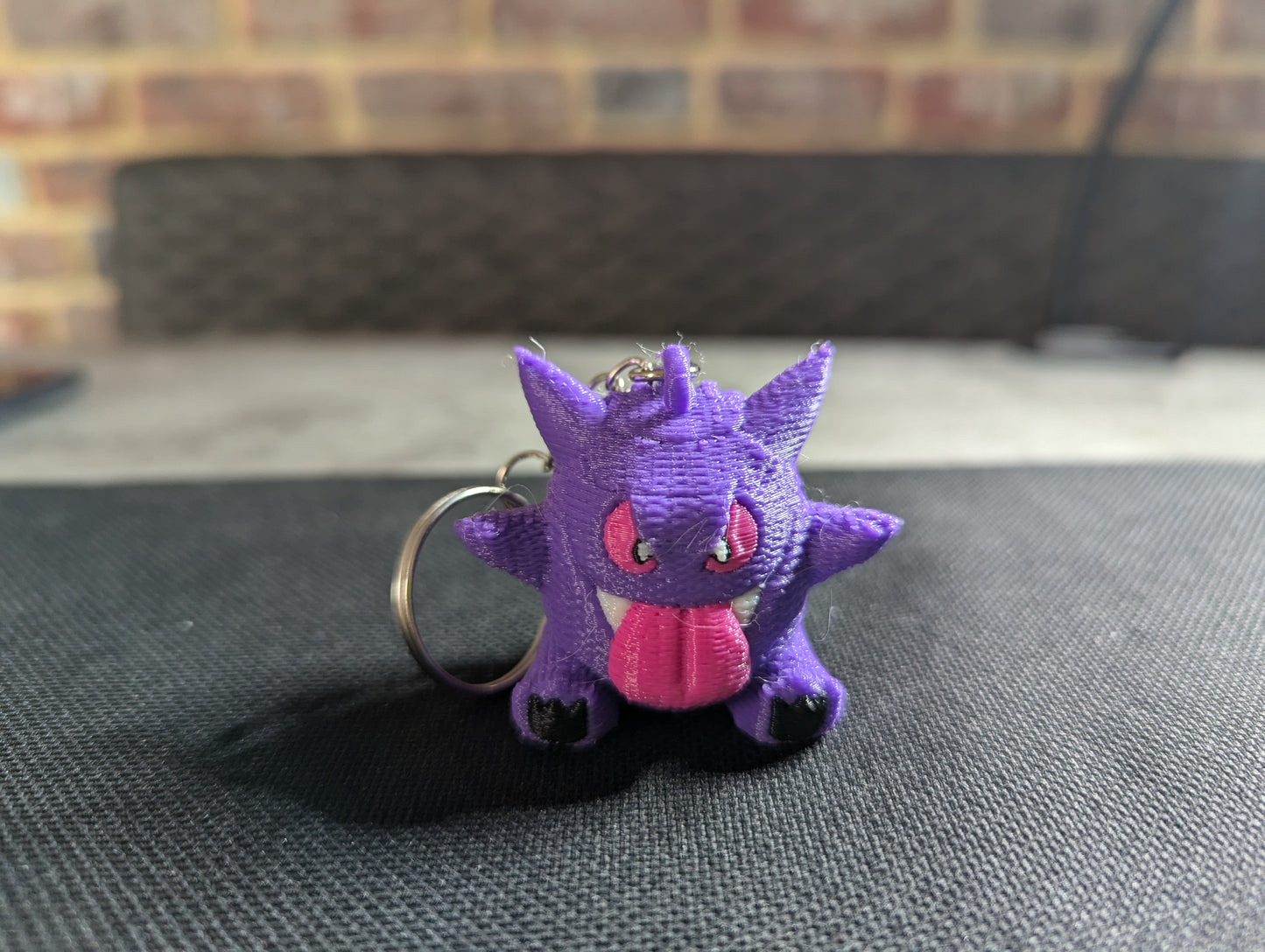 Cute Crochet-Style Gengar-Inspired Charm