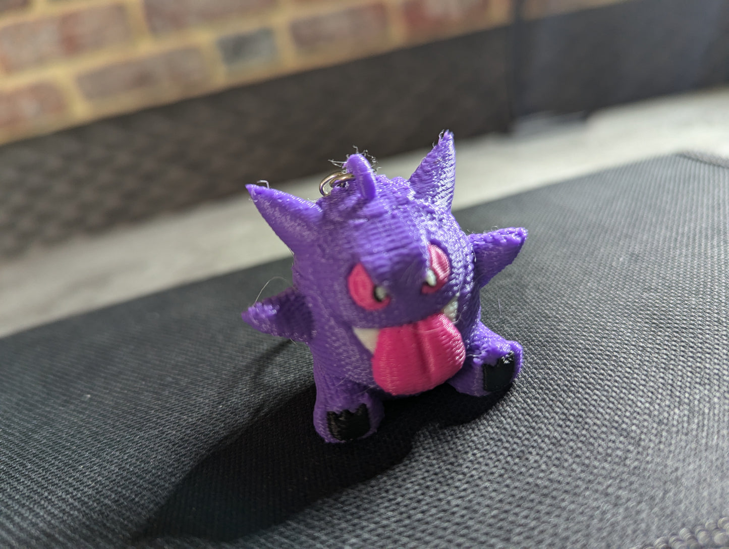 Cute Crochet-Style Gengar-Inspired Charm