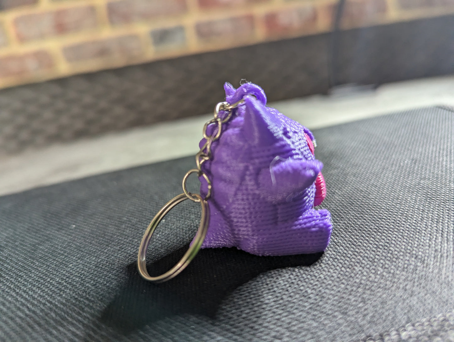 Cute Crochet-Style Gengar-Inspired Charm