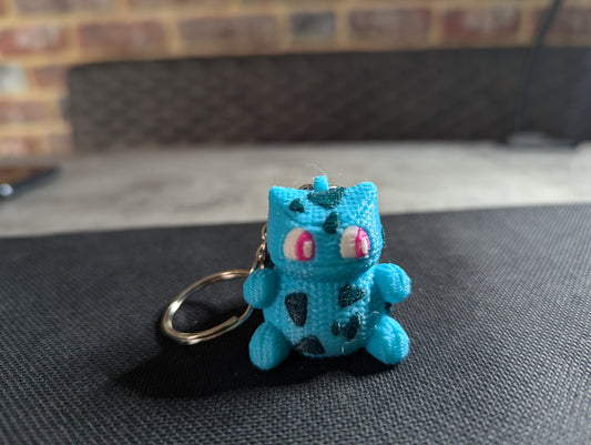 Cute Crochet-Style Bulbasaur-Inspired Charm\Keychain