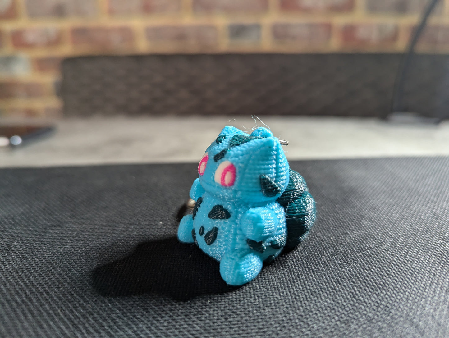 Cute Crochet-Style Bulbasaur-Inspired Charm\Keychain