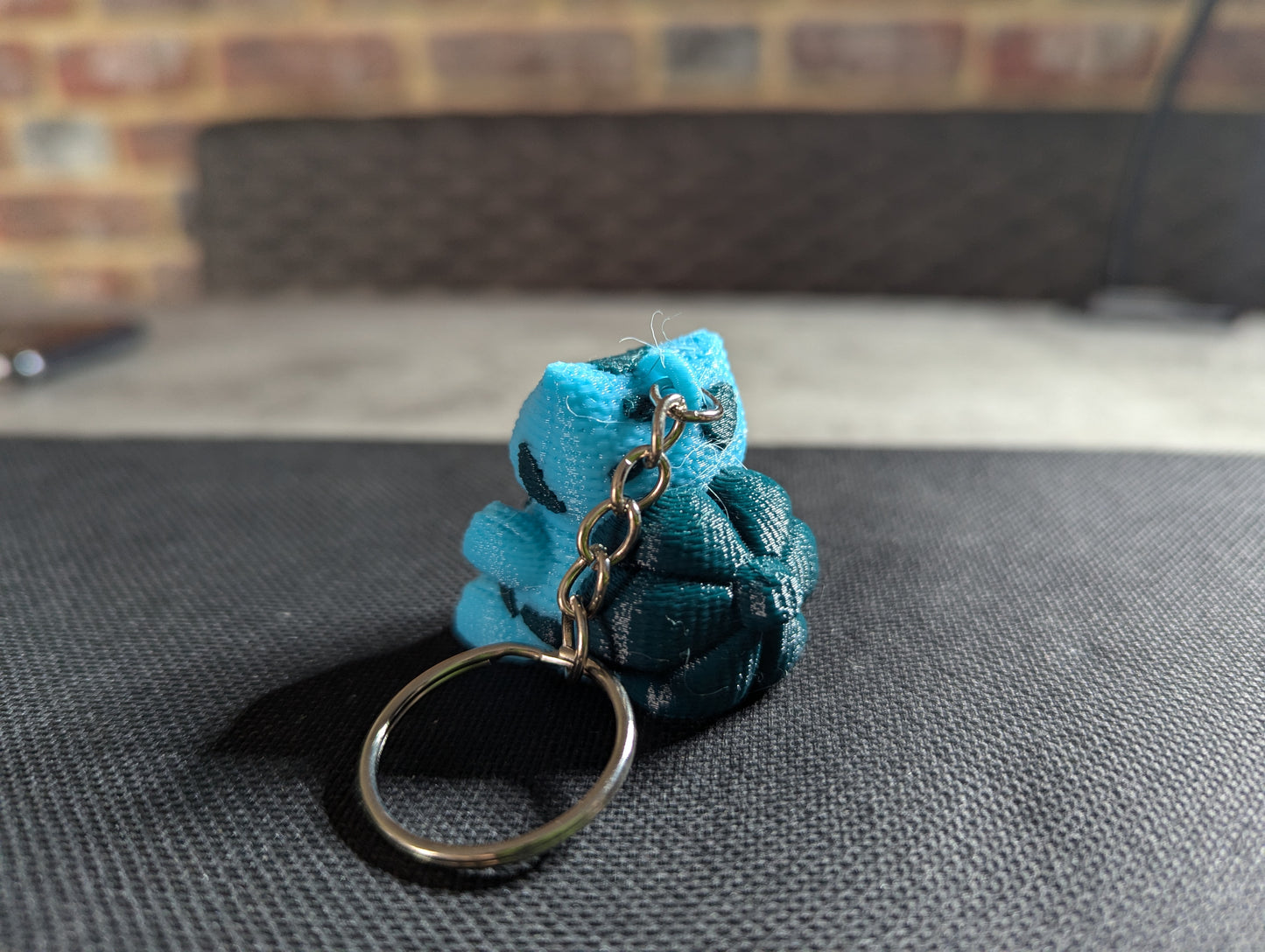 Cute Crochet-Style Bulbasaur-Inspired Charm\Keychain