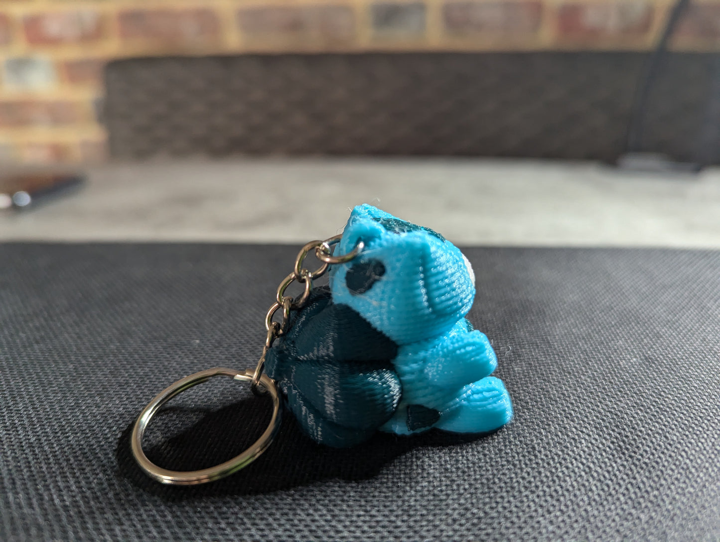 Cute Crochet-Style Bulbasaur-Inspired Charm\Keychain