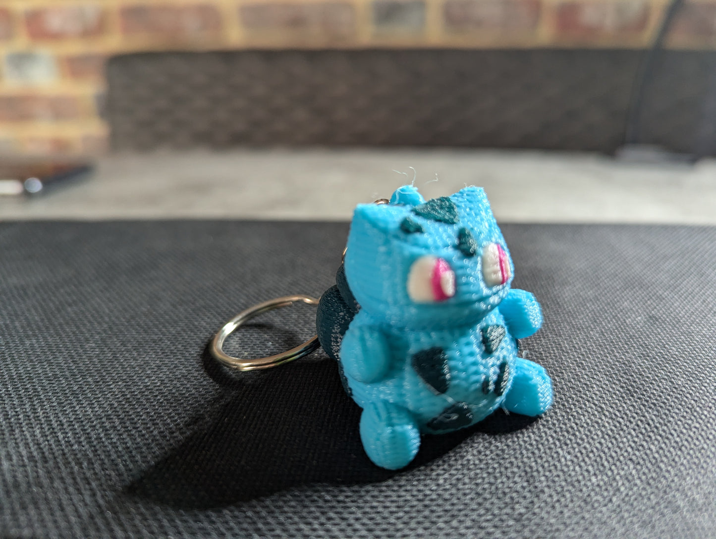 Cute Crochet-Style Bulbasaur-Inspired Charm\Keychain