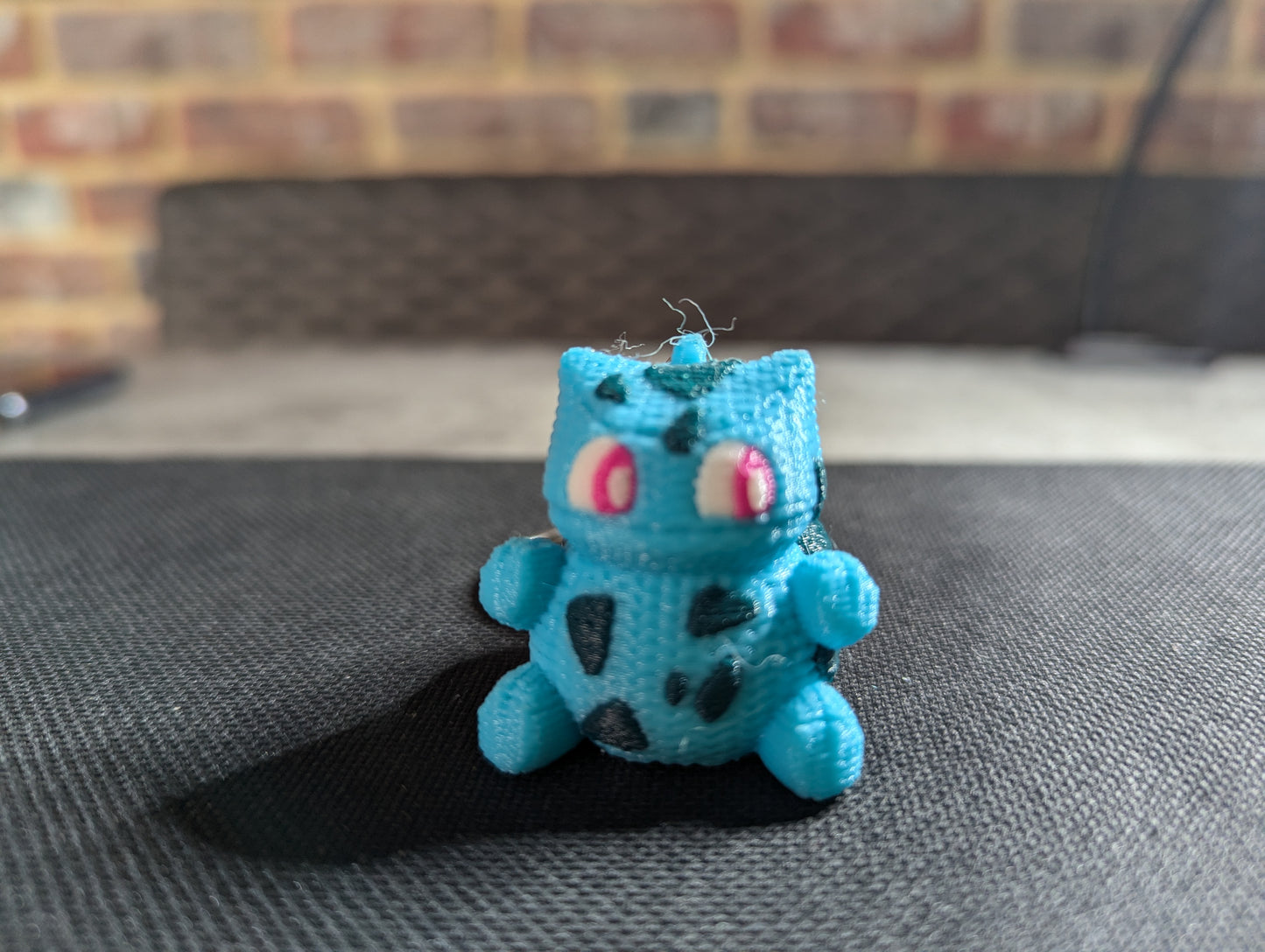 Cute Crochet-Style Bulbasaur-Inspired Charm\Keychain