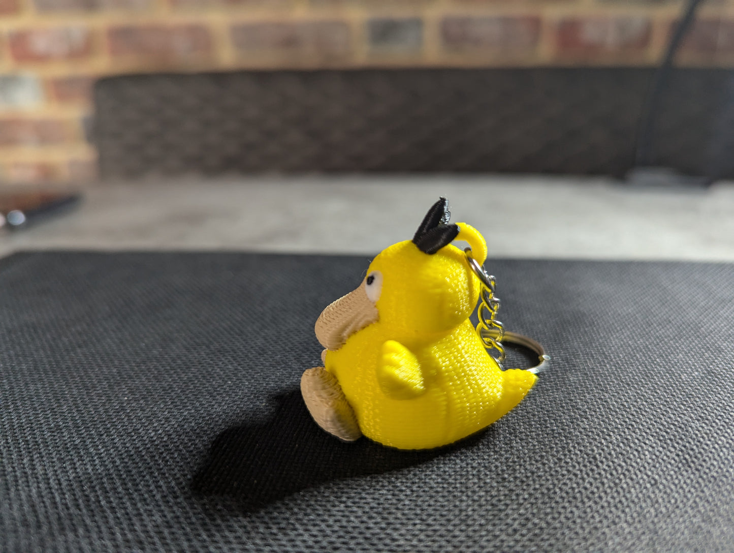 Crochet-Style Psyduck-Inspired Charm