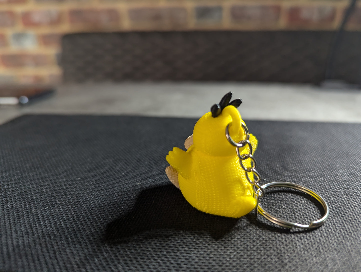 Crochet-Style Psyduck-Inspired Charm