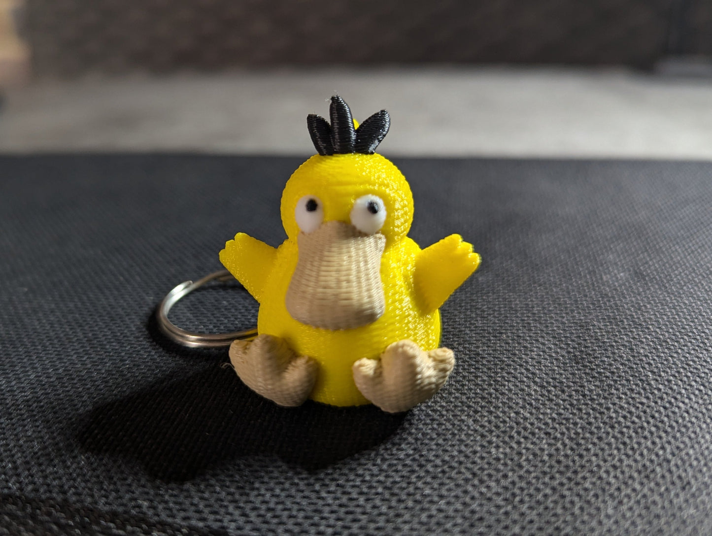 Crochet-Style Psyduck-Inspired Charm