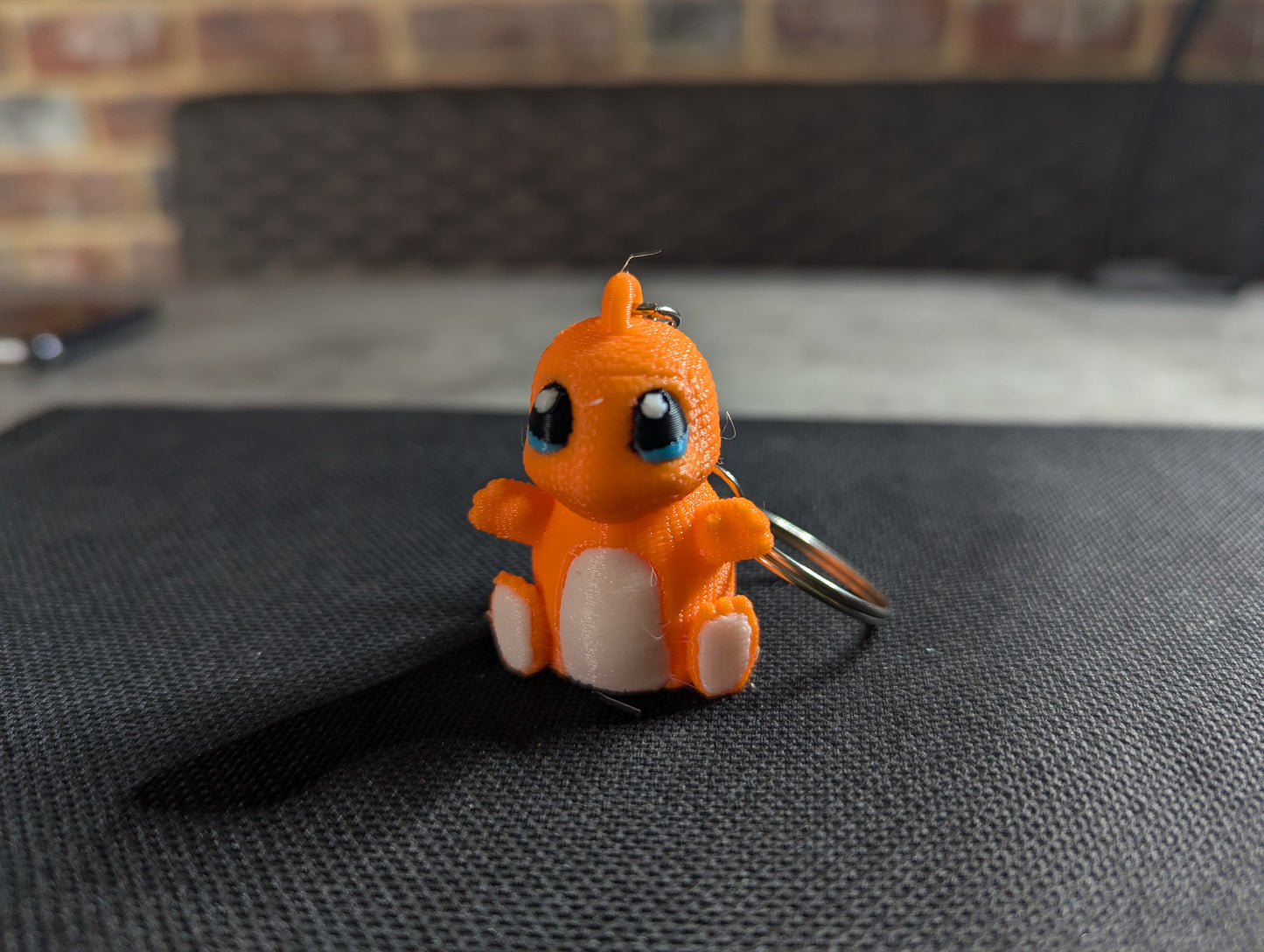 Crochet-Style Charmander-Inspired Charm