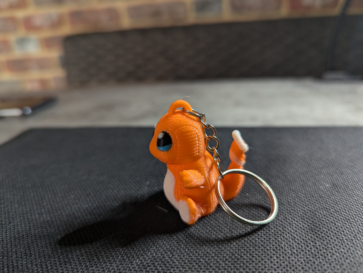 Crochet-Style Charmander-Inspired Charm