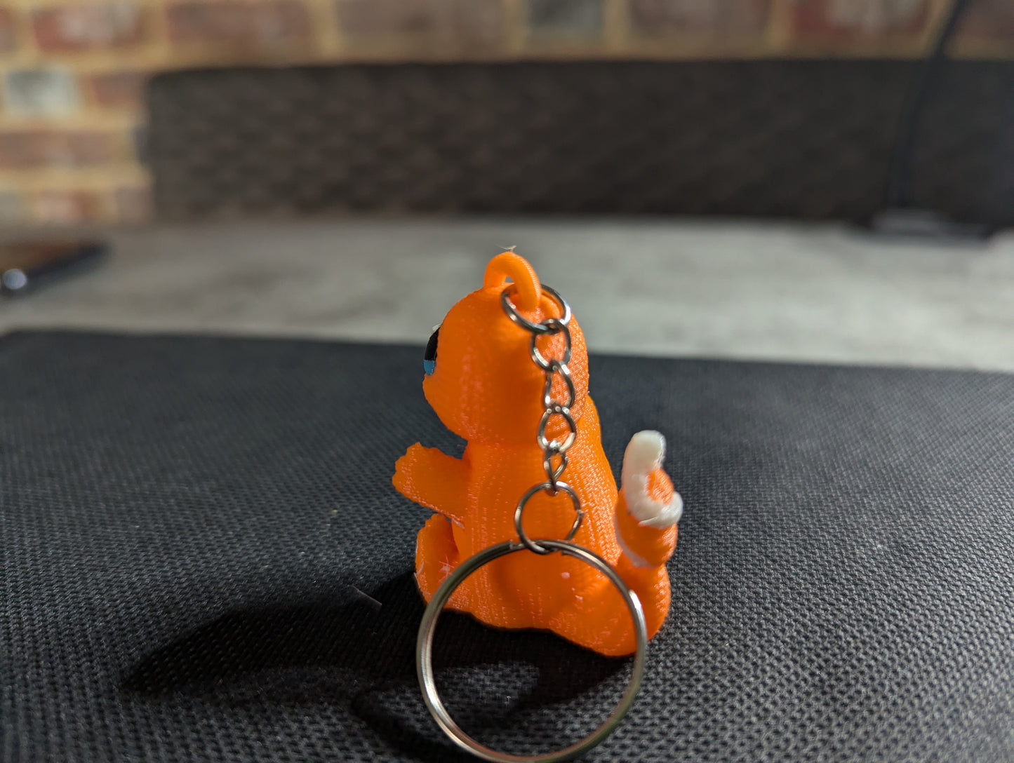 Crochet-Style Charmander-Inspired Charm