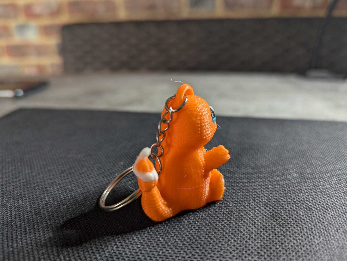 Crochet-Style Charmander-Inspired Charm