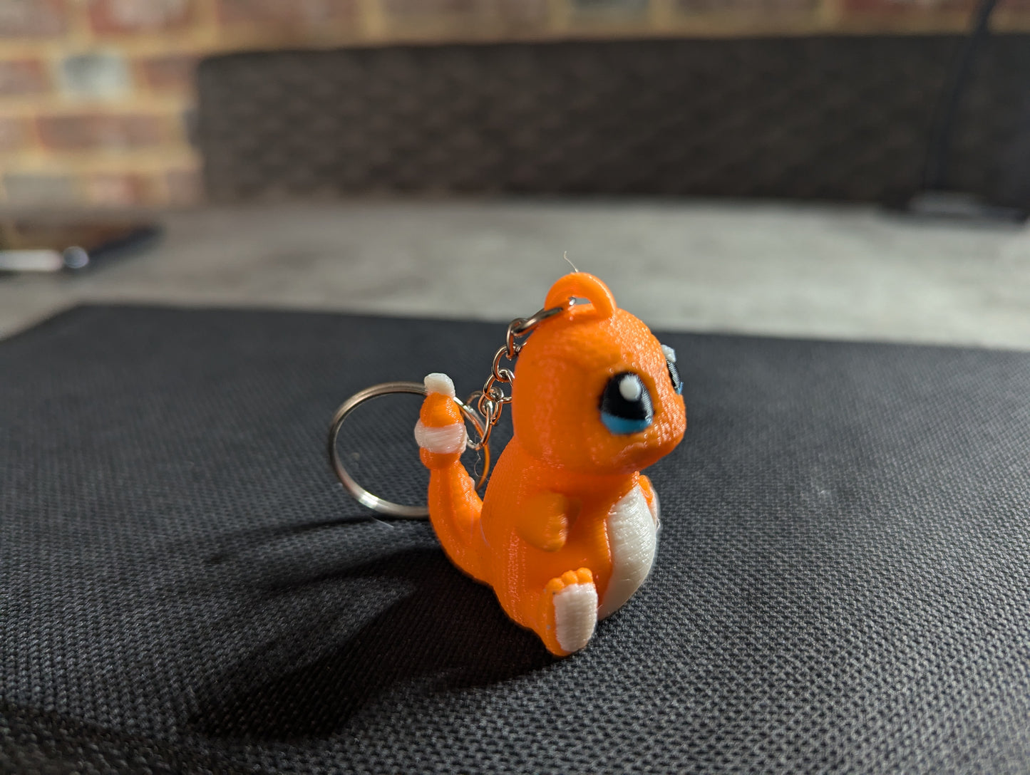 Crochet-Style Charmander-Inspired Charm