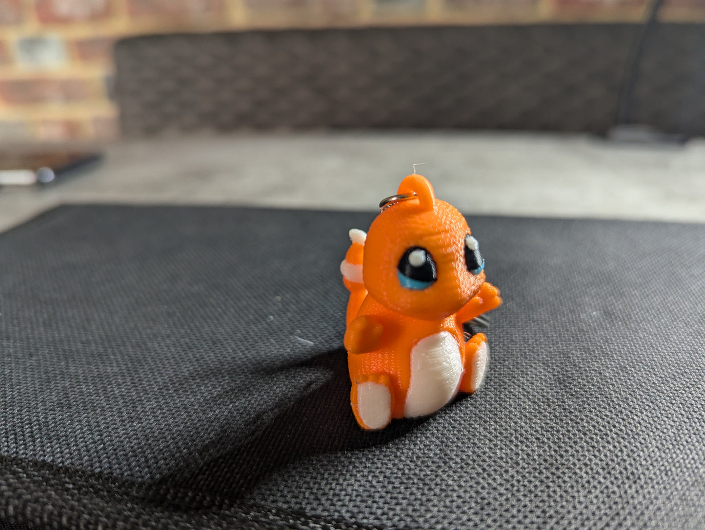 Crochet-Style Charmander-Inspired Charm