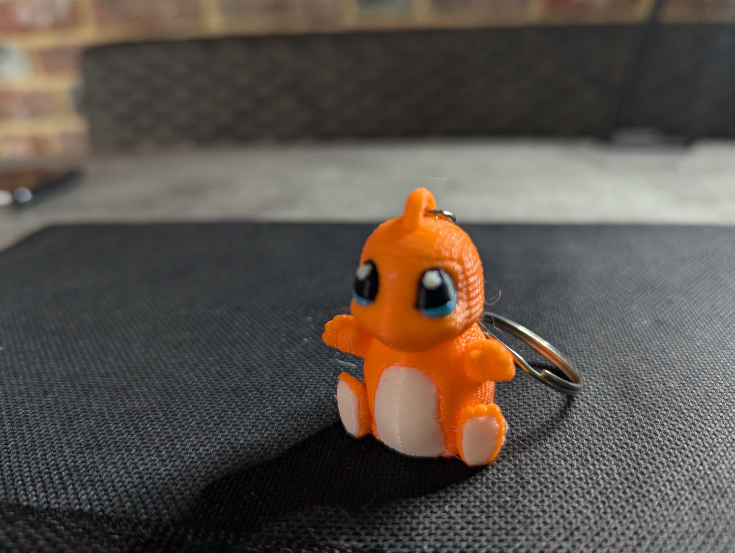 Crochet-Style Charmander-Inspired Charm