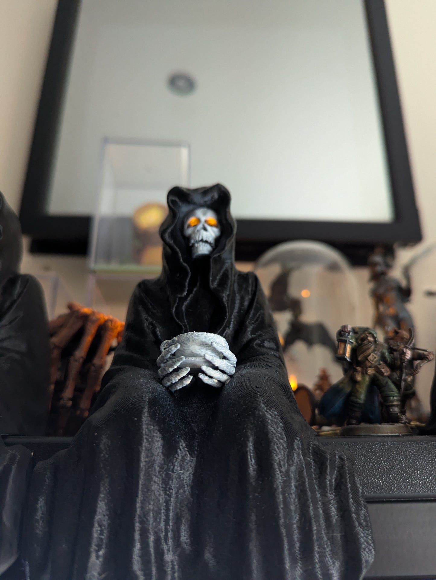 Grim Reaper Statue with LED Tealight Holder – Inspired by A Court of Thorns and Roses