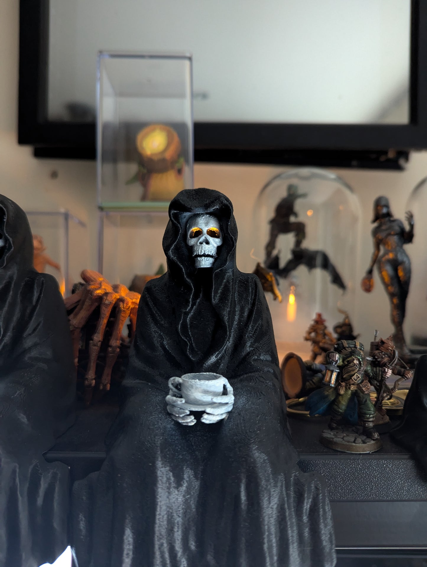 Grim Reaper Statue with LED Tealight Holder – Inspired by A Court of Thorns and Roses